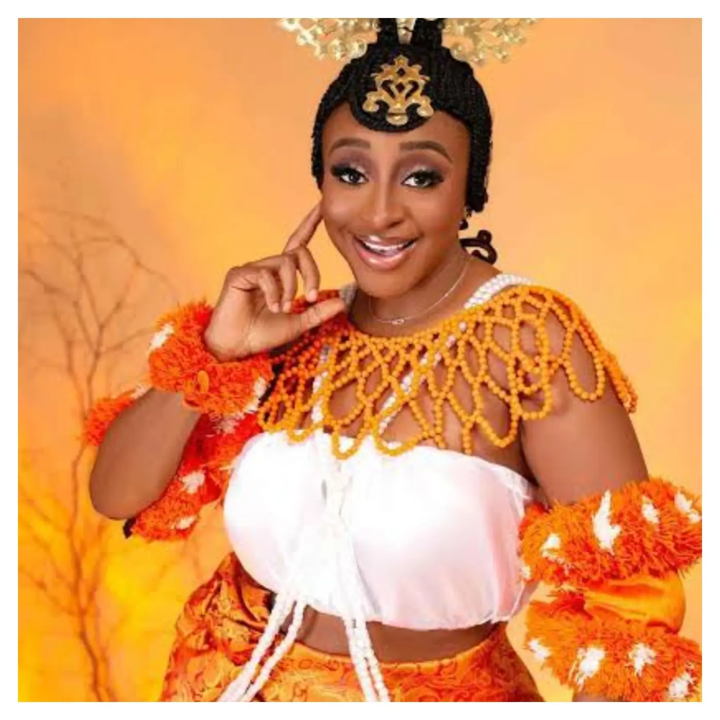 Ini Edo's Efik Bridal Attire Ignites Wedding Frenzy, Star Sets Record Straight