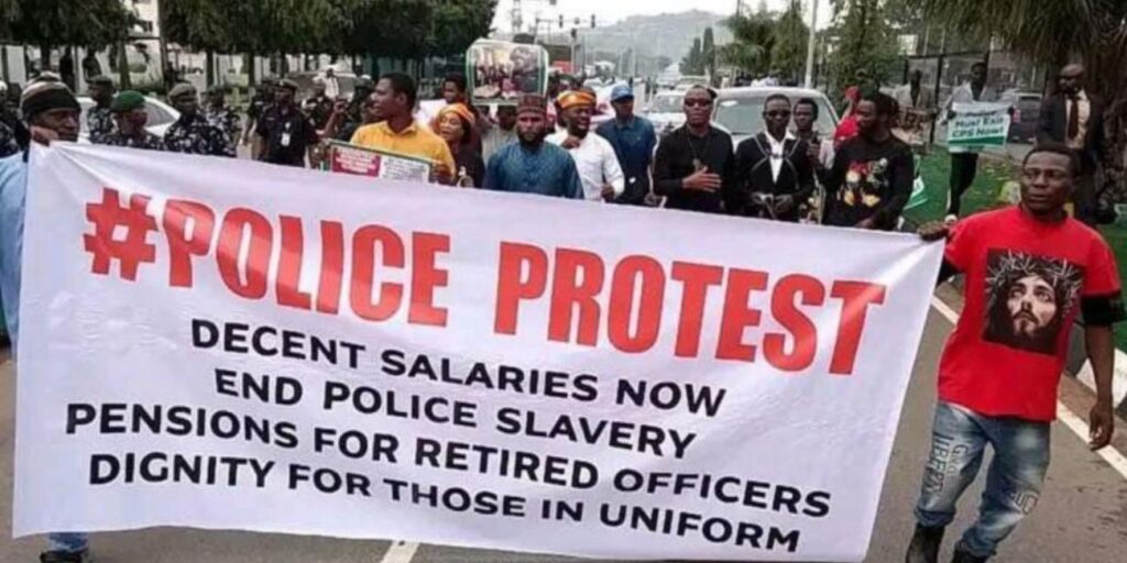 Tears, Anger As Retired Police Officers Protest Non-payment Of Pensions In Abuja
