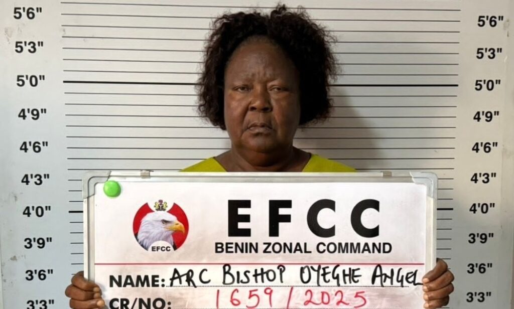 EFCC Arrests Female ‘Archbishop’ Over Naira-Spraying Ritual On Cow In Delta