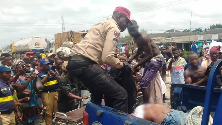Driver Flees After Crushing Woman Heading To Church In Lagos Driver Flees After Crushing Woman Heading To Church In Lagos