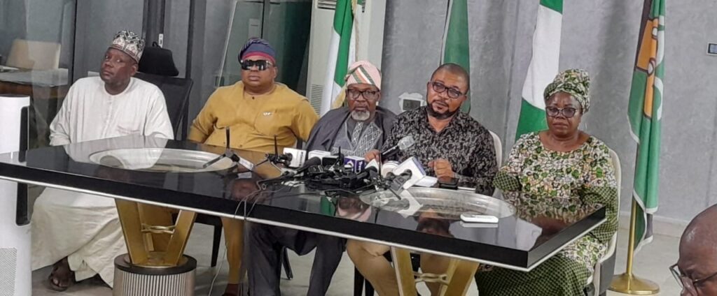 ADC Crisis Deepens As State Chairmen Reject Mark, Bala Factions, Announce Interim Leadership ADC Crisis Deepens As State Chairmen Reject Mark, Bala Factions, Announce Interim Leadership