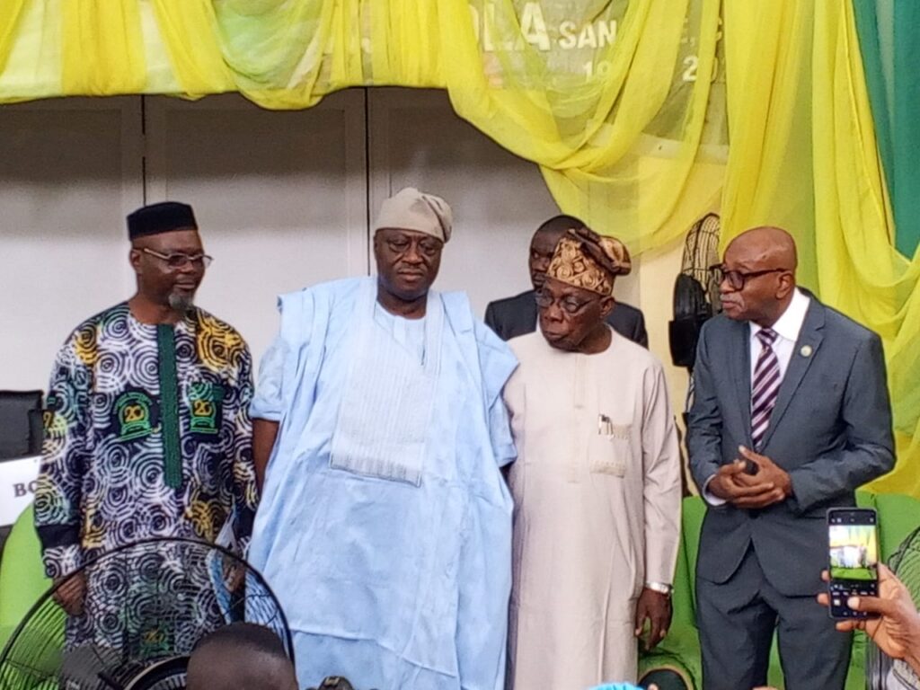 Obasanjo Eulogises Ajibola As Crescent University Honours 94 Staff At 20th Anniversary