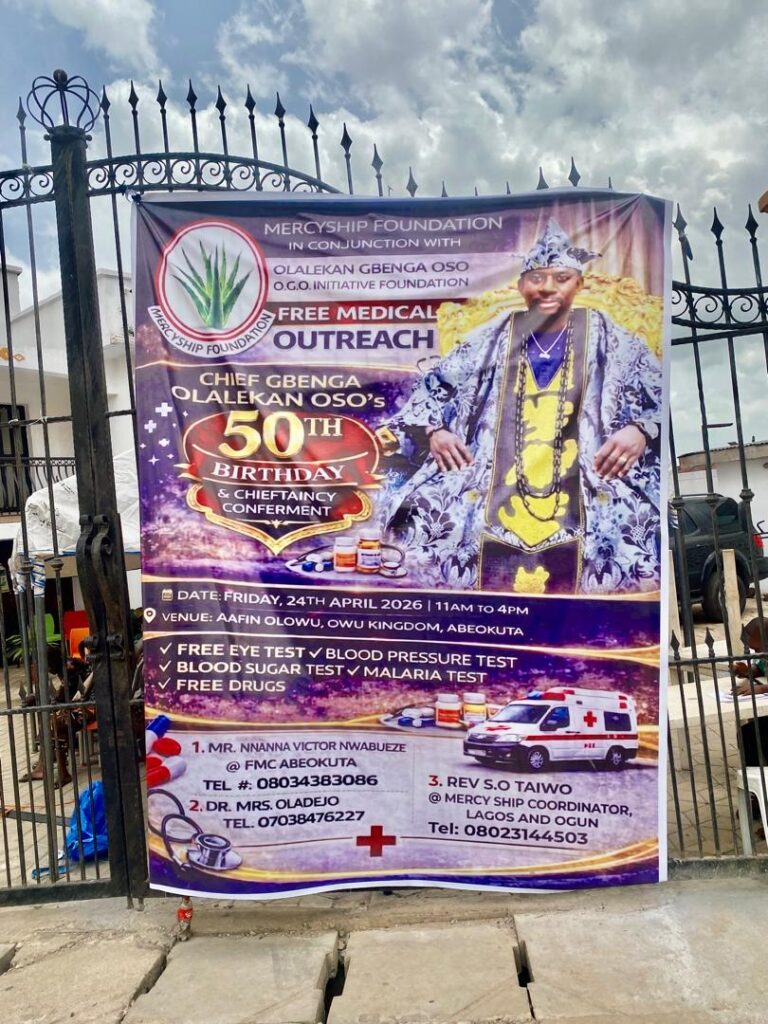 Monarch, Philanthropist Demand Free Healthcare For Poor As Outreach Reaches Hundreds In Ogun