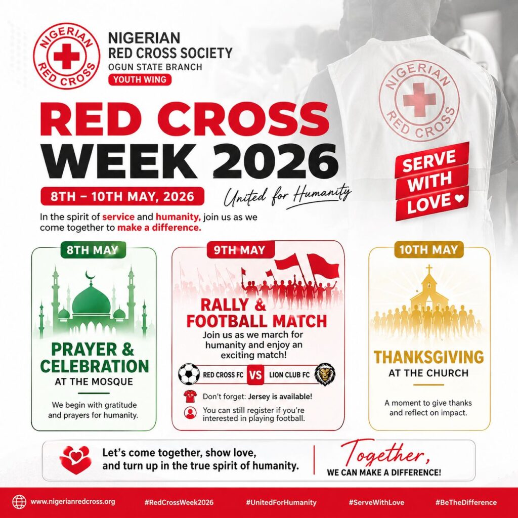 Red Cross Seeks Stronger Partnerships, Logistics As Ogun Branch Marks 2026 World Red Cross Day
