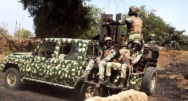 Troops Kill 12 Terrorists In Borno Border Clash, Recover Arms Troops Kill 12 Terrorists In Borno Border Clash, Recover Arms