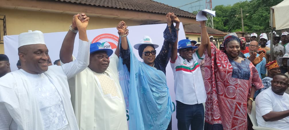 PDP Unveils Sowunmi-Kolapo As Ogun Deputy Governorship Candidate PDP Unveils Sowunmi-Kolapo As Ogun Deputy Governorship Candidate