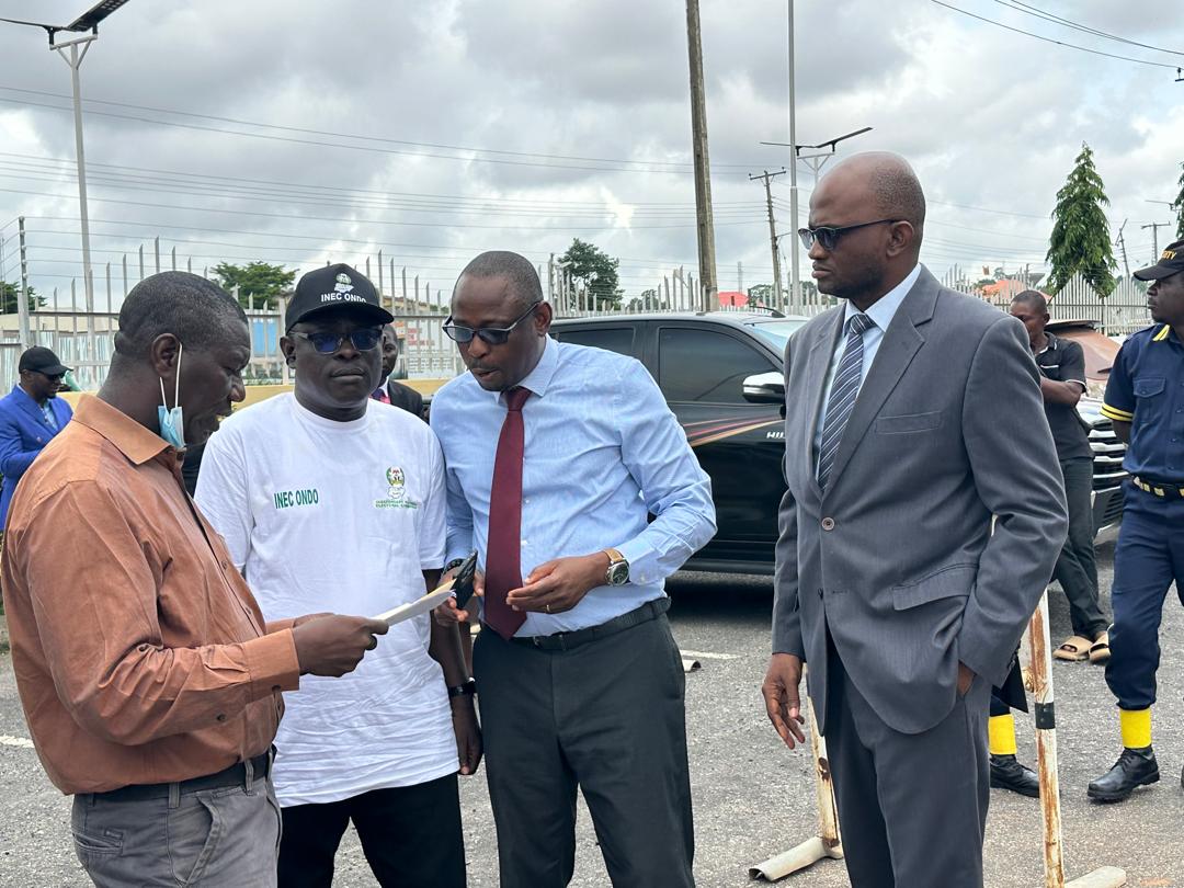 INEC Begins Distribution Of Sensitive Electoral Materials for Ondo South Senatorial Bye-Election INEC Begins Distribution Of Sensitive Electoral Materials for Ondo South Senatorial Bye-Election