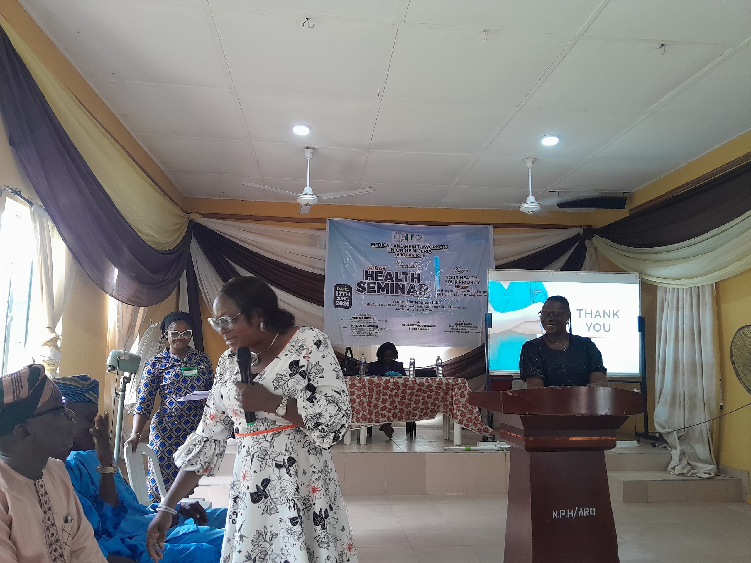 MHWUN Aro Branch Holds Health Seminar, Conducts Free Tests For 200 Participants MHWUN Aro Branch Holds Health Seminar, Conducts Free Tests For 200 Participants
