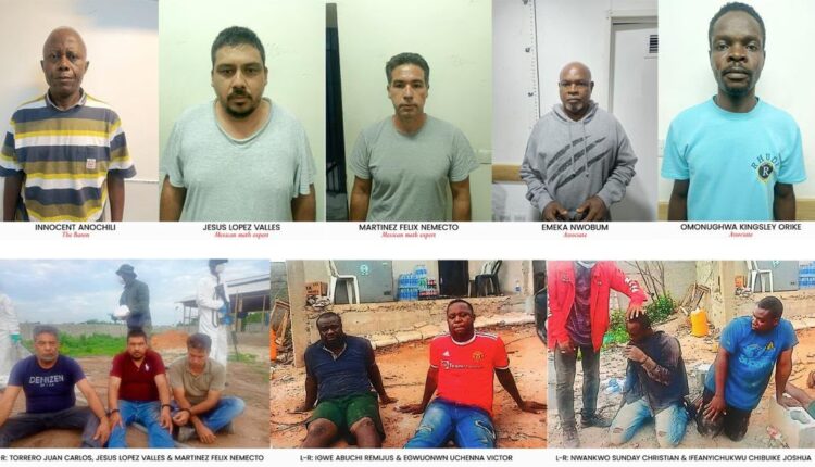 Inside Ogun Forest: NDLEA Arraigns Drug Baron, Three Mexicans Over N480bn Meth Lab Inside Ogun Forest: NDLEA Arraigns Drug Baron, Three Mexicans Over N480bn Meth Lab