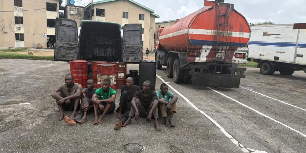 Army Dismantles Suspected Illegal Bunkering Site In Lagos, Arrests Six Army Dismantles Suspected Illegal Bunkering Site In Lagos, Arrests Six