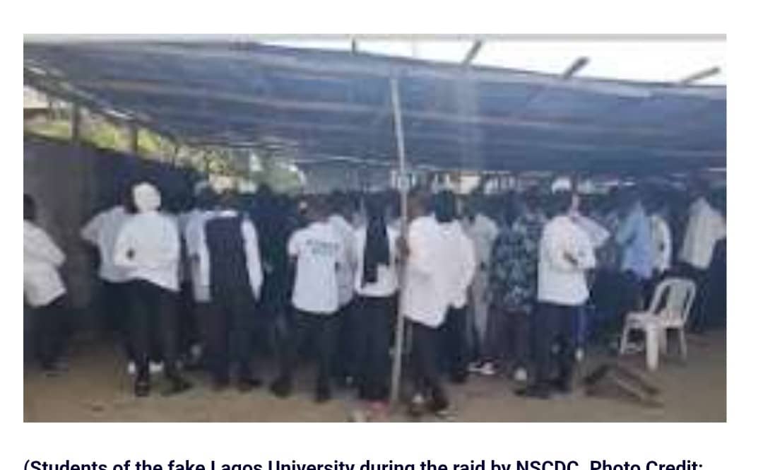 Fake University Scam Uncovered in Lagos As NSCDC Saves 106 Youths, Arrests Alleged Mastermind Fake University Scam Uncovered in Lagos As NSCDC Saves 106 Youths, Arrests Alleged Mastermind