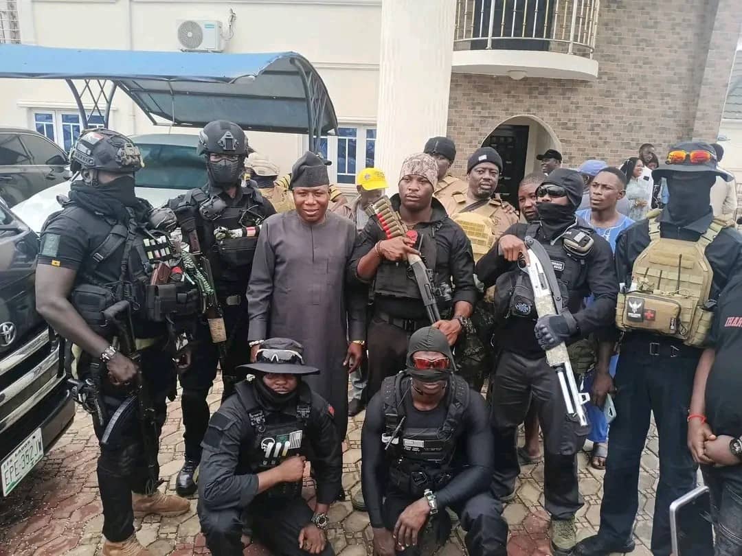 Igboho Launches Security Outfit In Kwara, Vows To Flush Out Bandits From Forests Igboho Launches Security Outfit In Kwara, Vows To Flush Out Bandits From Forests