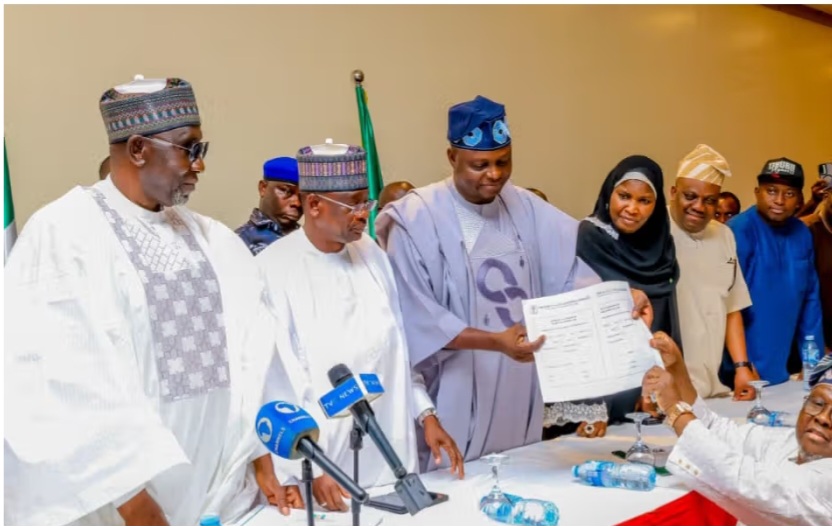 Tinubu Picks Shettima Again, Files APC Nomination Forms For 2027 Presidential Race Tinubu Picks Shettima Again, Files APC Nomination Forms For 2027 Presidential Race