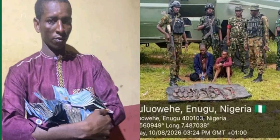 Army Nabs Kidnap Syndicate Commander In Enugu, Recovers 4 AK-47s, 133 Rounds Army Nabs Kidnap Syndicate Commander In Enugu, Recovers 4 AK-47s, 133 Rounds