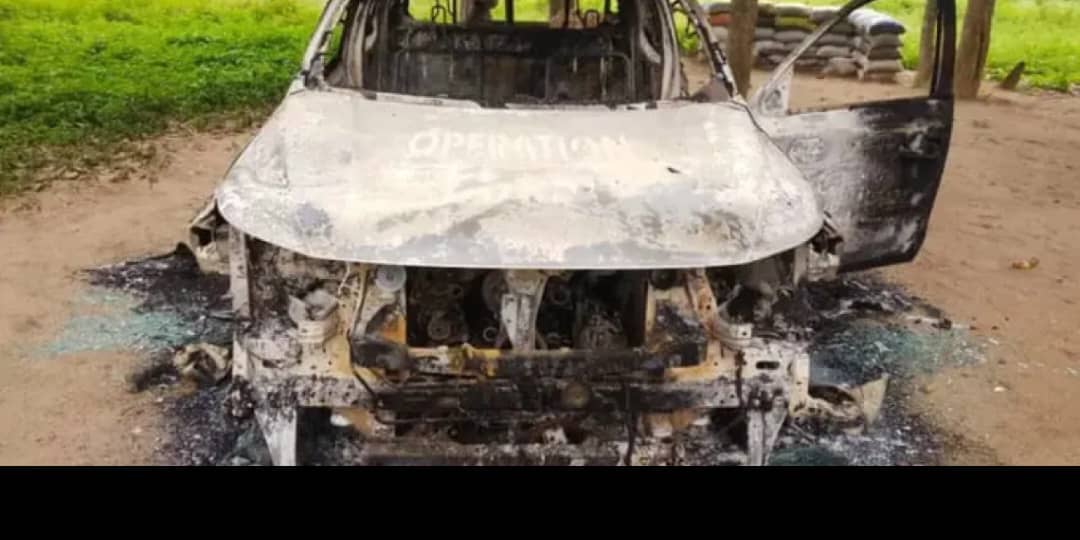 Suspected Bandits Attack Operation Burst Base In Oyo, Torch Patrol Van Suspected Bandits Attack Operation Burst Base In Oyo, Torch Patrol Van