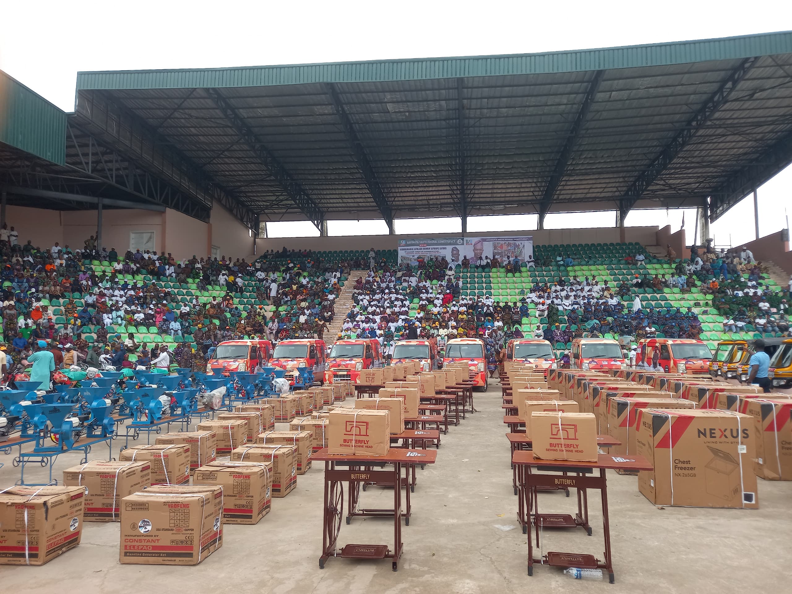 Ogun Lawmaker, Afuape Empowers Abeokuta South Constituents With Buses, Tricycles, Motorcycles, Business Tools Ogun Lawmaker, Afuape Empowers Abeokuta South Constituents With Buses, Tricycles, Motorcycles, Business Tools