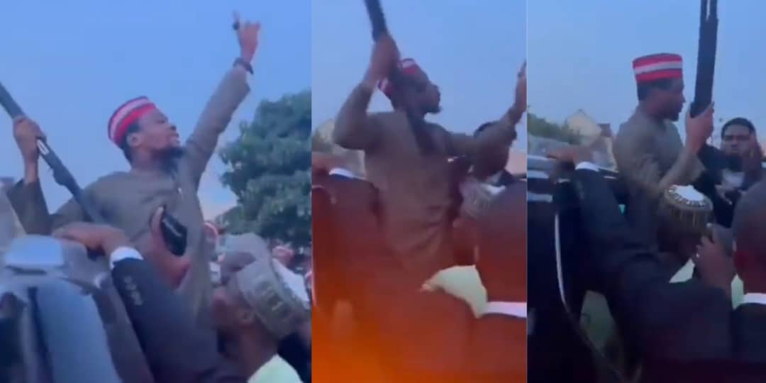 Kano Police Quiz NDC Candidate Over Alleged Gun Display At Obi, Kwankwaso Rally Kano Police Quiz NDC Candidate Over Alleged Gun Display At Obi, Kwankwaso Rally
