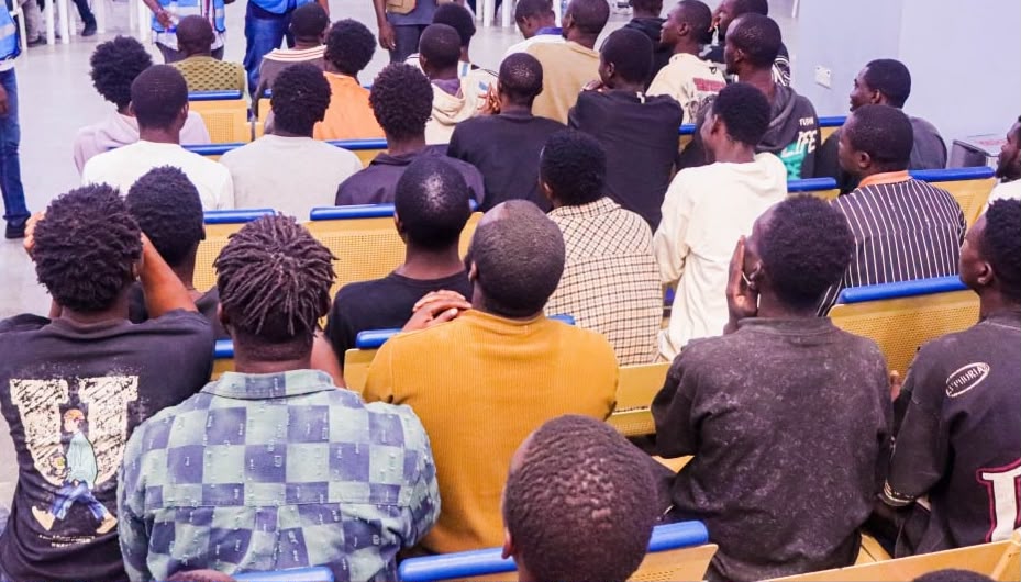 NAPTIP Receives 105 Nigerians Rescued From Cybercrime Syndicates In Ghana NAPTIP Receives 105 Nigerians Rescued From Cybercrime Syndicates In Ghana