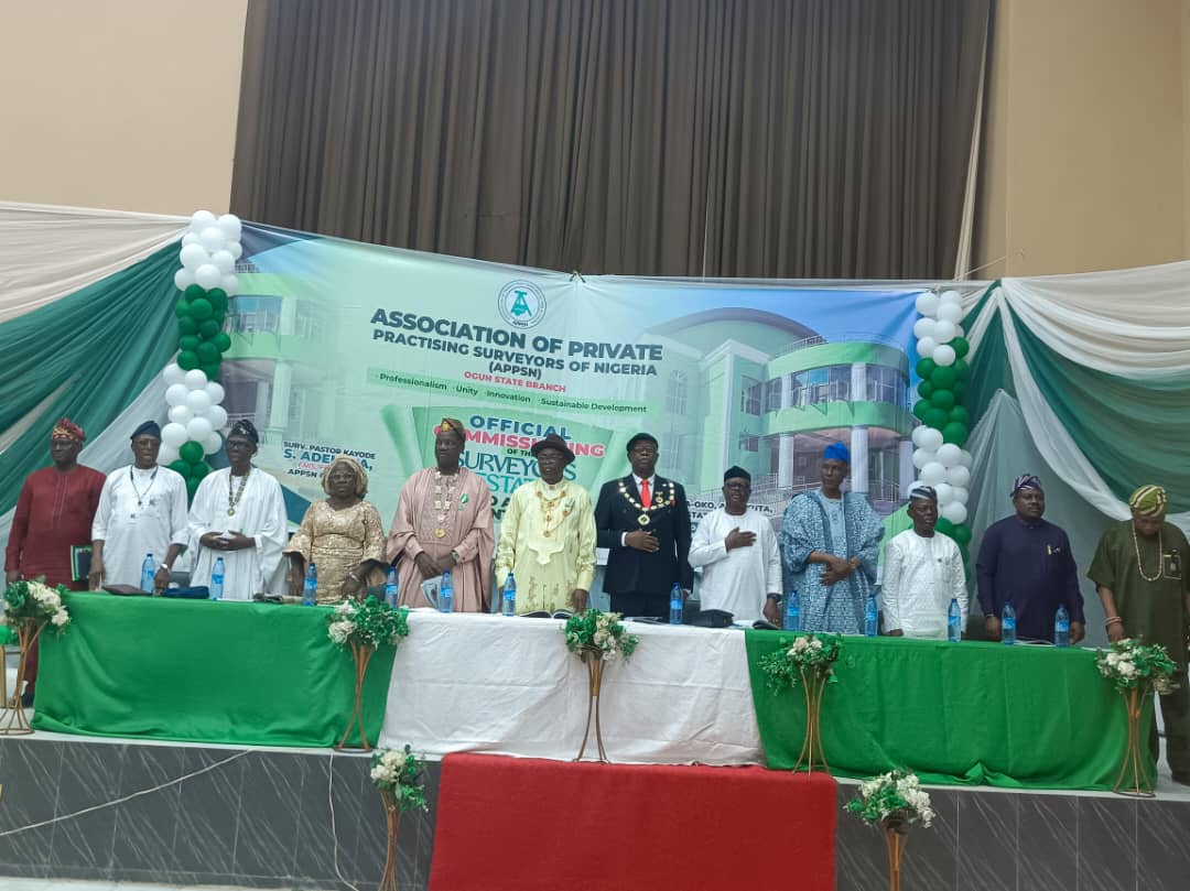 Ogun Surveyors Commission 20-Hectare Estate, 1,500-Capacity Hall, Begin Construction Of SURCON Ethics Centre Ogun Surveyors Commission 20-Hectare Estate, 1,500-Capacity Hall, Begin Construction Of SURCON Ethics Centre